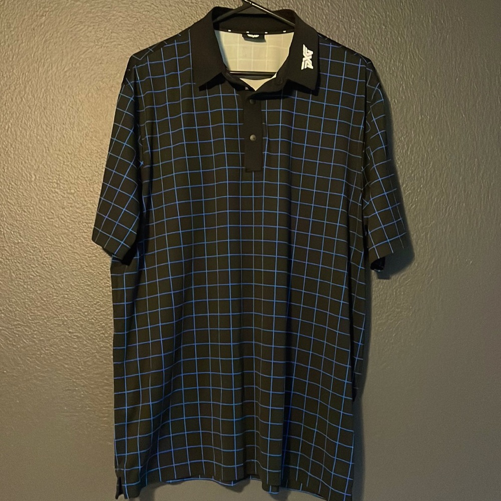 PXG Short Sleeve Polo - Men’s Medium - Checkered